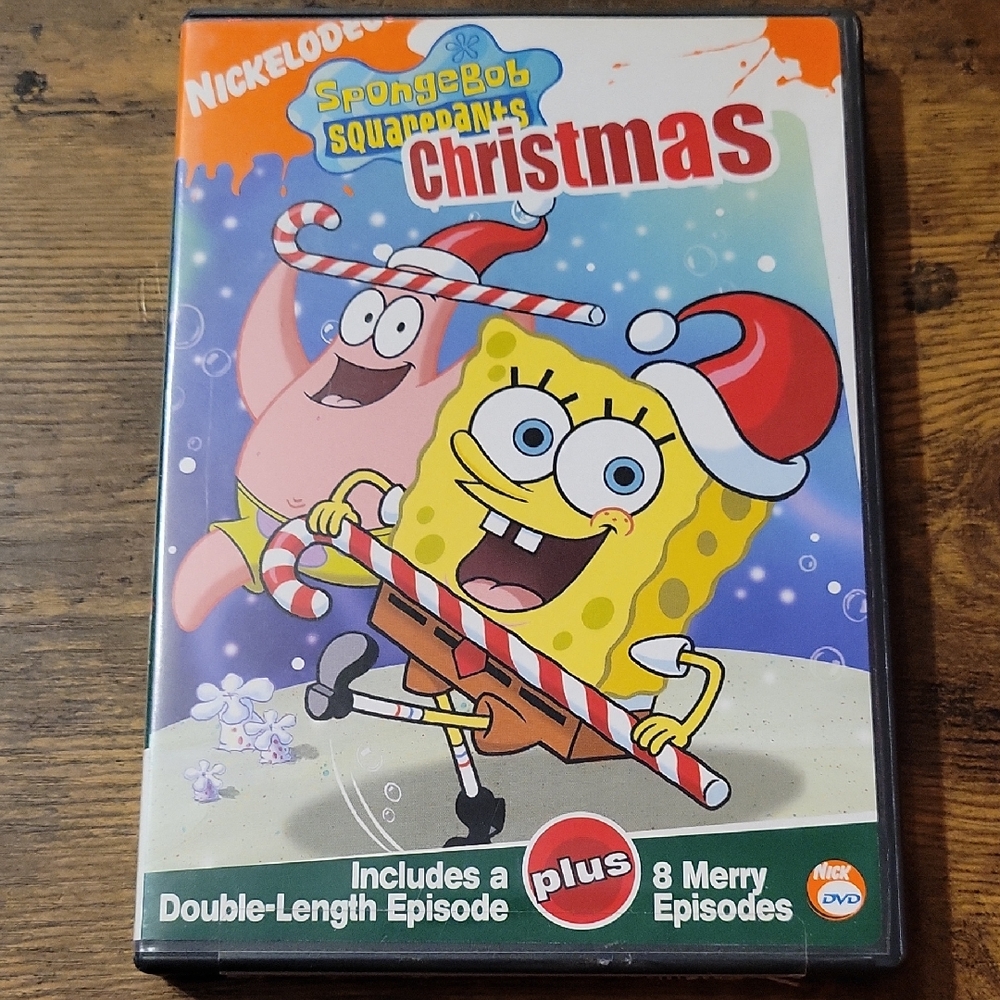 Nickelodeon SpongeBob SquarePants Christmas DVD - Red and Yellow